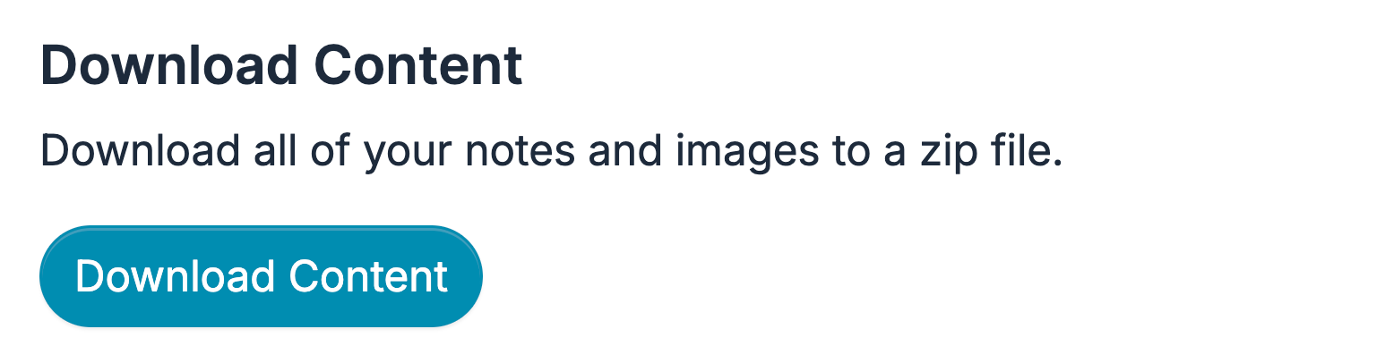 Download Content option