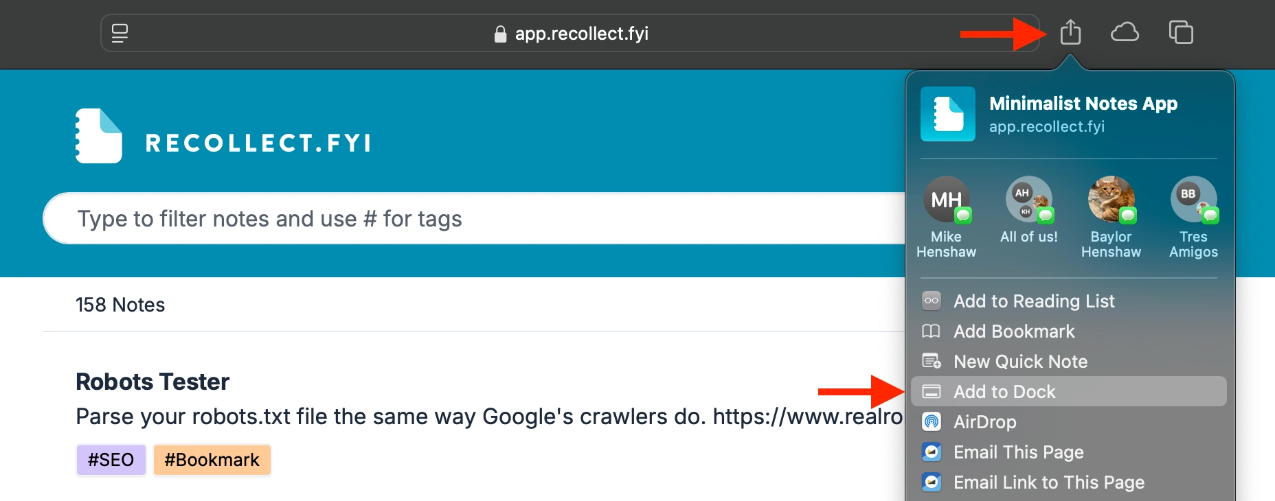 Installing PWA on Safari
